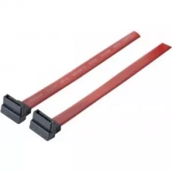 SATA kabelis Tecline SATA III 0,5 m 7 kontaktų juodas raudonas