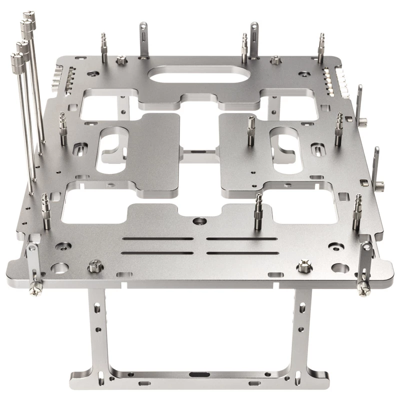 Atviras testinis stovas Streacom BC1 V2 – benchtable korpusas, titano spalva