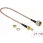 Koaksialinis kabelis DeLOCK 13025 0,25 m SMB F rudas