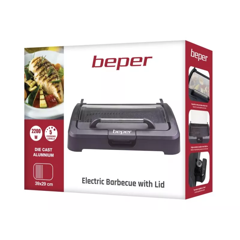 Elektrinis virdulys Beper 90.871 1.7 L 2200 W, belaidis su nuimamu kalkių filtru