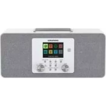 Grundig DTR 6100 2.1 DAB nešiojamas radijas su DAB+ ir FM, baltas