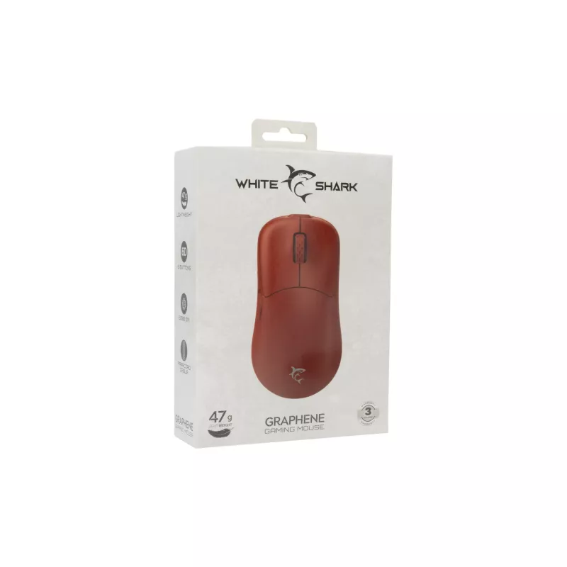 Laidinė pelė White Shark GM-5014 Graphene Red USB