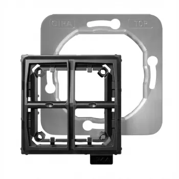 Gira System 55 jungiklio / mygtuko rinkinys 325400 su apsauga nuo purslų IP44, įmontuojamas į sieną