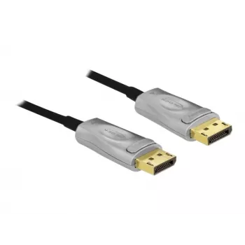 DeLOCK DisplayPort kabelis – DisplayPort (M) į DisplayPort (M) – DisplayPort 1.4 – 15,0 m – palaiko 8K UHD (7680 x 4320) – juoda (85886)