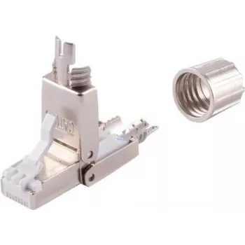 Tinklo adapteris ShiverPeaks 08-10001 Įrankiais nereikalaujantis STP Cat. 6A, RJ45, ekranuotas, montavimas be įrankių