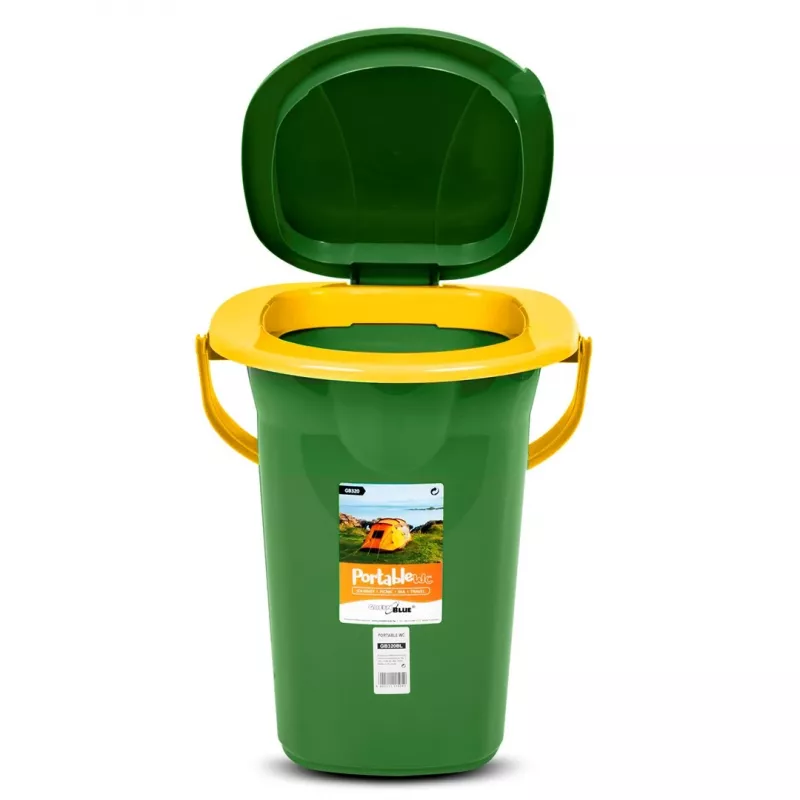 Nešiojamas tualeto kibiras GreenBlue GB320GO – Lengvas stovyklavimo tualetas