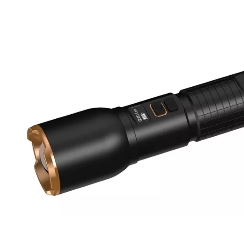 Duracell DF6000R Dovanų Dėžutė – įkraunamas rankinis žibintuvėlis, juodas