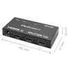 Aktyvus HDMI skirstytuvas 2 x HDMI 4Kx2K, 3.4 Gbps