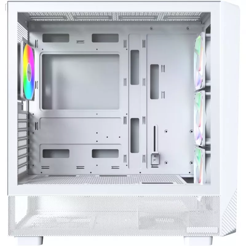 PC korpusas Montech X5 Midi Tower Baltas ATX 3x140mm ventiliatoriai