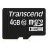„Transcend“ 4 GB MicroSDHC „Class 10“ atminties kortelė TS4GUSDC10