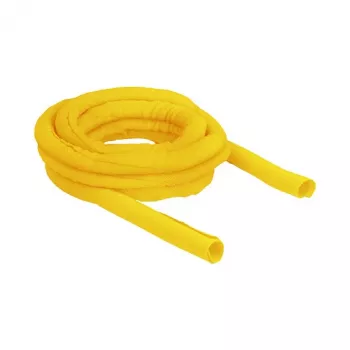 DeLOCK savaime užsitraukianti pynė kabeliams, atspari karščiui, 5 m x 19 mm, geltona
