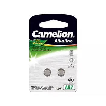 Camelion AG7/LR57/LR926/395 šarminė baterija laikrodžiams, 1,5 V, 2 vnt.