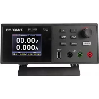 VOLTCRAFT DSP-3005 Laboratorinis maitinimo šaltinis, reguliuojamas 0 - 30 V 0 - 5 A 150 W USB 2.0 Plug A Vergo funkcija Išėjimų skaičius 1 x (VC-12231810)