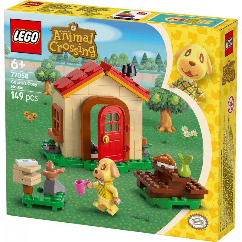 Konstruktorius LEGO Animal Crossing Jaukus namelis 77058, 149 dalių, 1 minifigūrėlė, dydis 120×90×70 mm