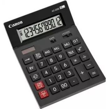 Canon WS-1210T skaičiuotuvas stalinis 12 skaitmenų, juodas