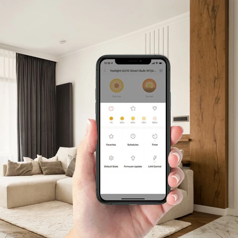 Įleidžiamas protingas lubinis šviestuvas Yeelight M2 Lite 4W, 160 lm, 3900 K, CRI 80, Bluetooth, 220–240V, išpjova 75×85 mm