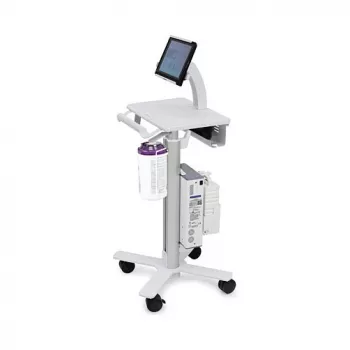 Ergotron Tablet Cart SV10 – Planšetinis vežimėlis planšetei / klaviatūrai, metalinis, baltas, aliuminis, iki 30,5 cm (12 colių) ekranui