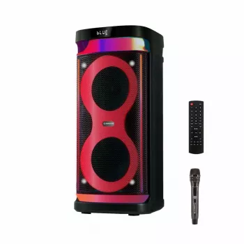 Nešiojamas garsiakalbis MANTA SPK0601B100, 100 W, Bluetooth, karaoke, belaidis mikrofonas, baterija, ekvalaizeris, disko apšvietimas