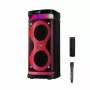 Nešiojamas garsiakalbis MANTA SPK0601B100, 100 W, Bluetooth, karaoke, belaidis mikrofonas, baterija, ekvalaizeris, disko apšvietimas