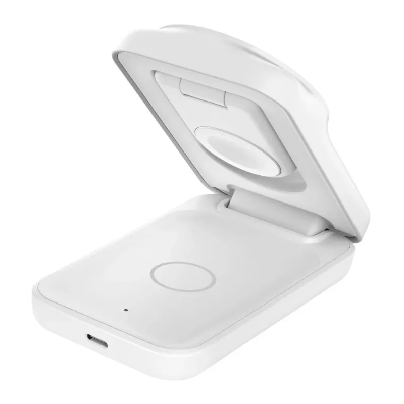Belaidinis įkroviklis Belkin UltraCharge 25W Qi2 3in1 Magnetinis EU Baltas Kvadratinis