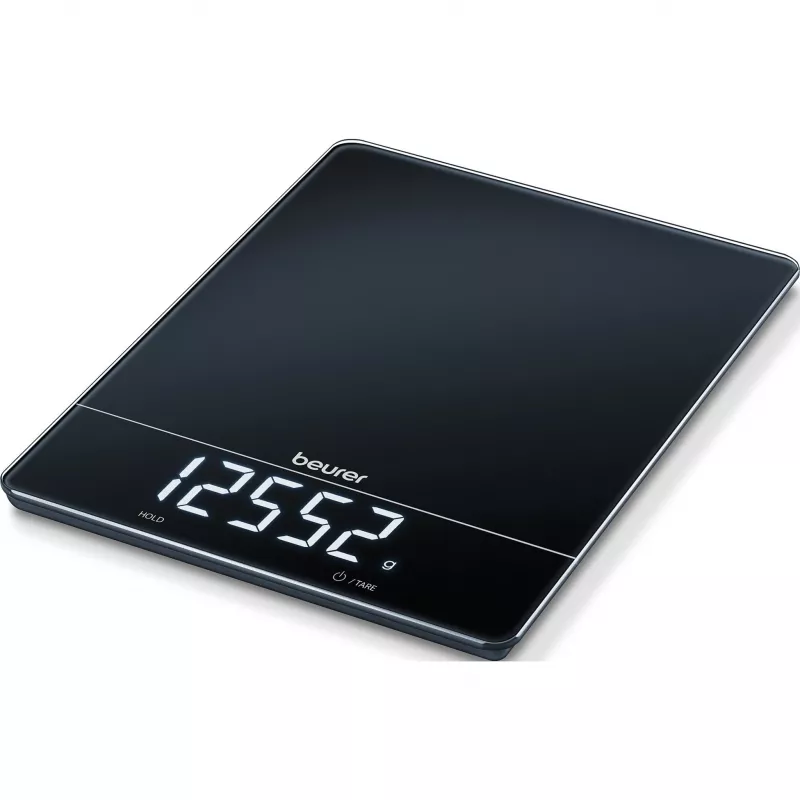 Virtuvinės svarstyklės Beurer KS 34 juodos, max 15.0 kg KS34XL