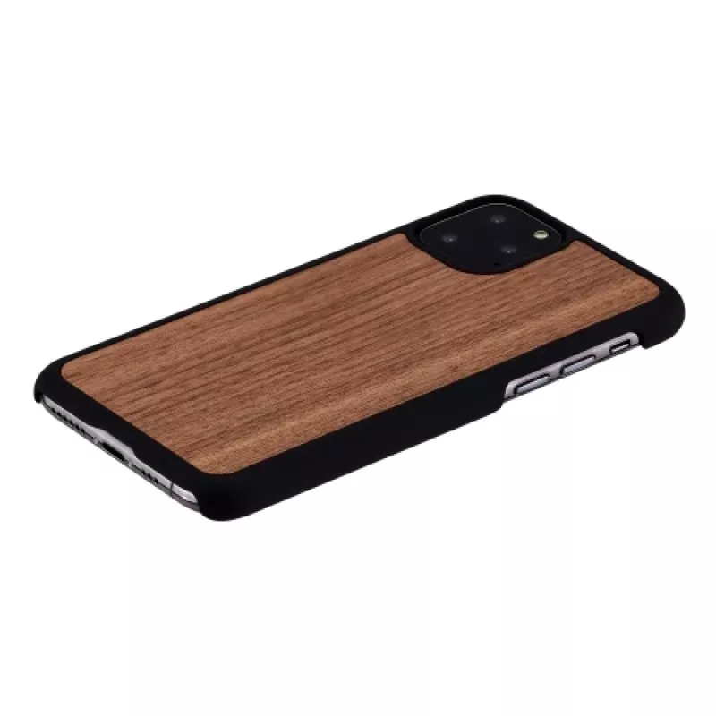 Dėklas iš natūralaus medžio iPhone 11 Pro – juodasis riešutas MAN&WOOD