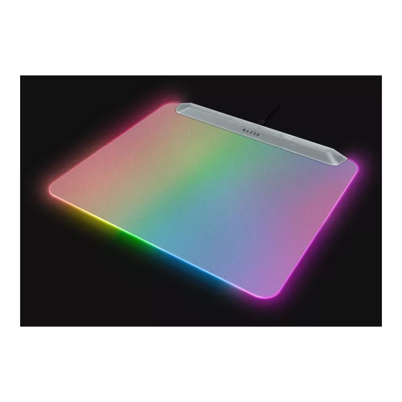 Žaidimų pelės kilimėlis Razer Firefly V2 Pro White – RGB apšvietimas, USB maitinimas, neslystanti bazė