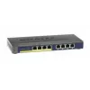 NETGEAR GS108PP nevaldomas Gigabit Ethernet (10/100/1000) jungiklis su PoE, juodas