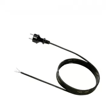 Bachmann maitinimo laidas – kištukas F (M) į be kištuko – AC 250 V – 5,0 m – liejinis – juodas (322.176)