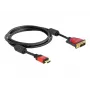 HDMI - DVI laidas DeLOCK 84342 1,8 m vyriškas / vyriškas