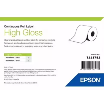 Epson lipdukų ritinys blizgus ištisinis 51 mm × 33 m (7113752)