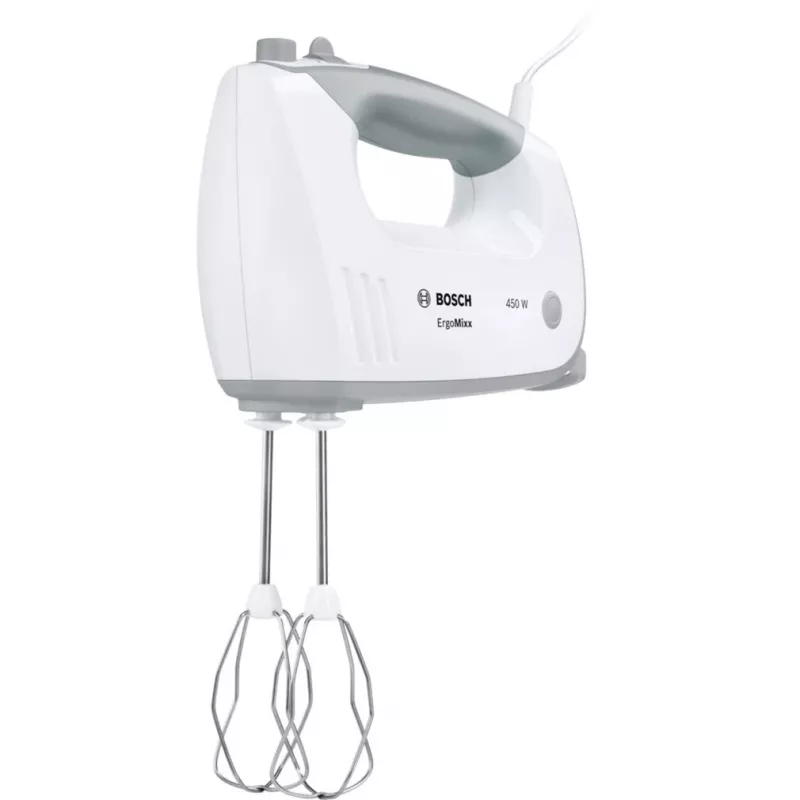 Panardintuvas Bosch MFQ36400 — 450 W, 5 greičių, turbo, 1,3 m laidas, pilkai baltas