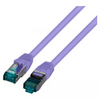 EFB-Elektronik RJ45 jungiamasis kabelis Cat.6A S/FTP LSZH violetinis 1,5m (MK6001.1,5VI)