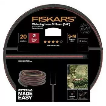 Sodo laistymo žarna Fiskars Q4 3/4 colio 20 m, patvari 19 mm vidinis skersmuo