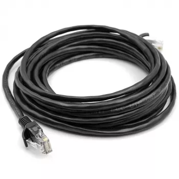 Cat5E UTP pataisos kabelis, 5 m, juodas