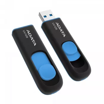 ADATA 64GB DashDrive UV128 USB atmintukas USB Type-A 3.2 Gen 1 (3.1 Gen 1) Juoda, Mėlyna