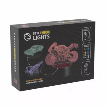 LED dekoratyvinė automobilio lempa MANTA SNL121RGB RGB 3D šviesa automobiliams ir motociklams