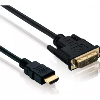 Adapterinis kabelis helos DVI-D (kištukas) į HDMI (kištukas) 1,5 m, 4K 60 Hz