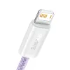 Baseus Dynamic laidas USB į Lightning, 2.4A, 2m (Violetinė)
