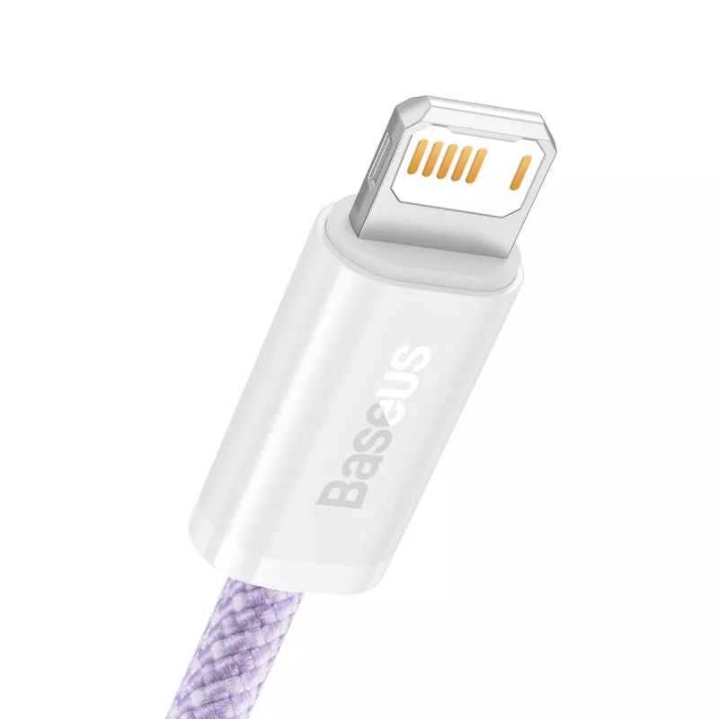 Baseus Dynamic laidas USB į Lightning, 2.4A, 2m (Violetinė)