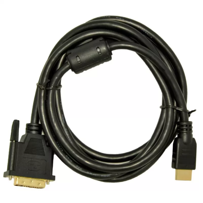 Akyga AK-AV-11 HDMI–DVI-D (24+1) kabelis, 1,8 m, juodas