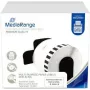 MediaRange DK-22205 nuolatinio popieriaus etikečių ritinėlis 62mm x 30.48m juoda ant baltos