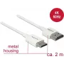HDMI kabelis DeLOCK 85144 2 m HDMI A tipo C tipo Baltas