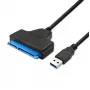 Adapteris QOLTEC 51855 – išorinis M.2 NVMe/NGFF į USB 3.0 adapteris, 10 Gb/s, 2,5 colio/M.2 diskams, juodas