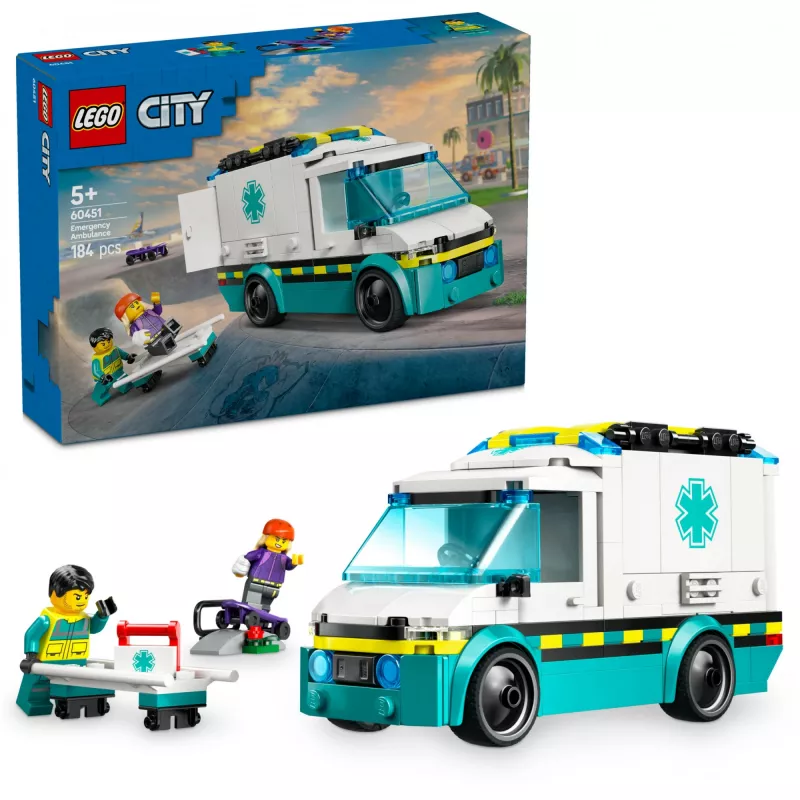LEGO CITY 60451 Greitosios pagalbos automobilis