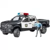 BRUDER RAM 2500 Policija 02505 – žaislinis policijos pikapas, mastelio modelis