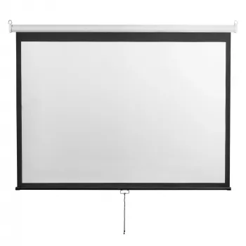Stacionarus projektoriaus ekranas SBOX PSM-4/3-100-2 200×150 cm – 4:3 sieninis/lubinis ekranas