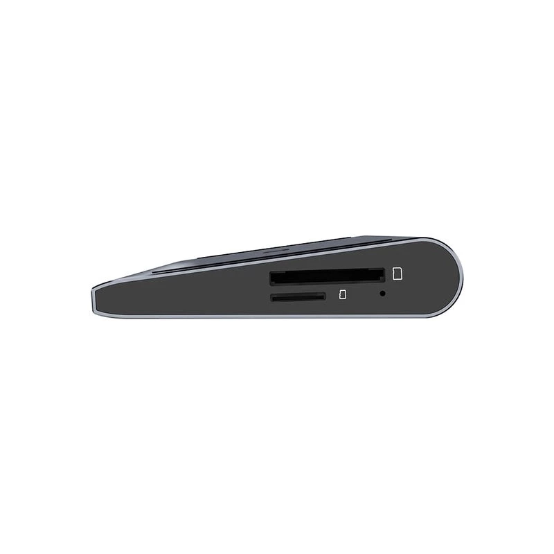 Unitek D1106AGY01 USB-C triguba 4K dokų stotis su KVM, 3x USB-A, 5x USB-C, HDMI×2, DP×1, RJ-45, SD kortelių skaitytuvas, 3840×2160@60Hz, aliuminis