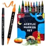 Arrtx LC302802 akriliniai markeriai, 32 vnt., 3,2 mm