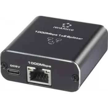 Renkforce RF-GES-200 tinklo jungiklis RJ45 2 prievadai su USB maitinimu (RF-6739678)